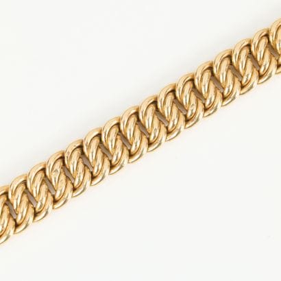 American-style gold bracelet. 18.5 cm. 17,67...
