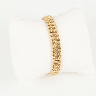 American-style gold bracelet. 18.5 cm. 17,67...