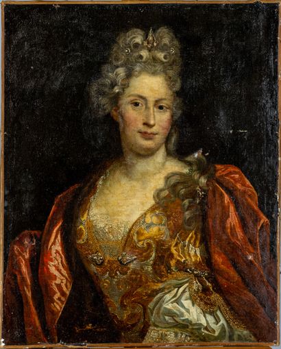 Ecole française du XVIII°: Portrait de femme....