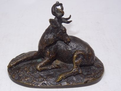 Christophe FRATIN (1801-1864): Le Cerf couché....