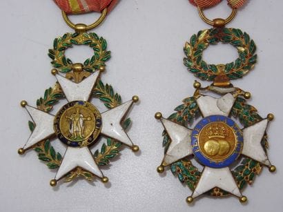 ESPAGNE: Ordre de Saint Ferdinand. Deux étoiles...