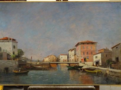 Frédéric Marius MANIQUET (1822-1896) : Pont...