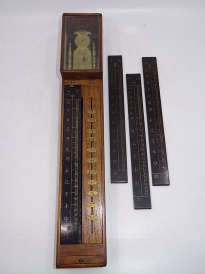 Curieuse petite pendule-calendrier extrême...