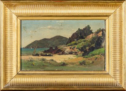 Ecole XIX: Paysage du golf de la Napoule....