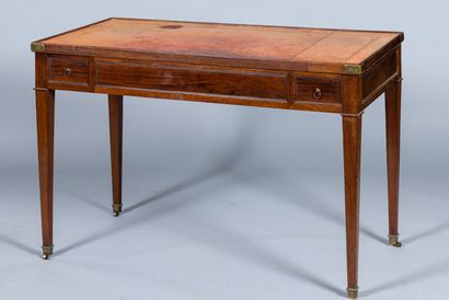 Table à jeu dite Tric-Trac en acajou et placage....