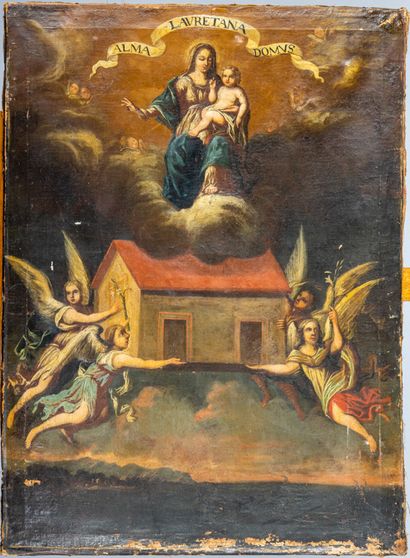 Ecole du XVIIIème siècle : Alma Lauretana...