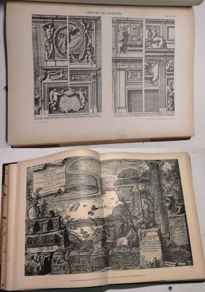 Planches de LEPAUTRE. 

Décorations intérieures,...