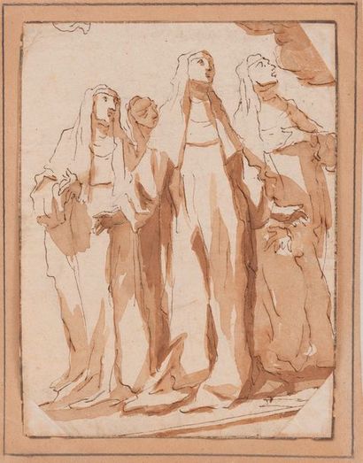 ÉCOLE du XVIIème siècle


Saintes ou religieuses.

Encre,...