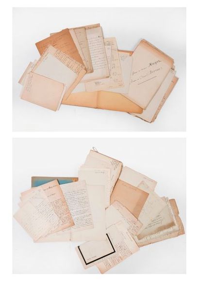 Ensemble de vieux papiers des XIXème et XXème...