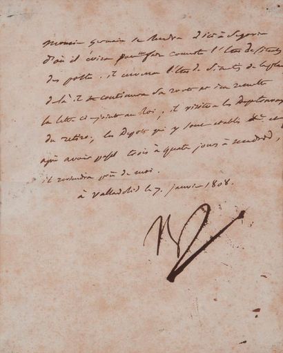 NAPOLÉON (1769-1821)


Lettre autographe...