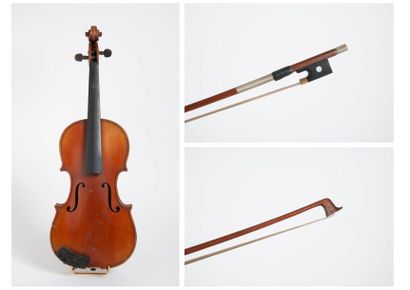 Violon d'étude. 

Vernis brun orangé clair....
