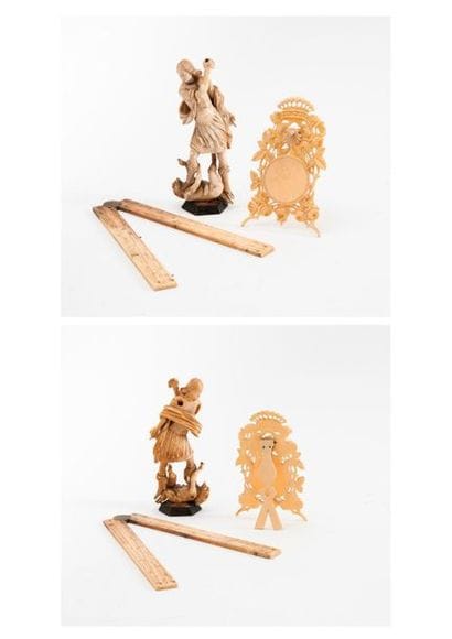 Deux objets en ivoire (Elephantidae spp ;...