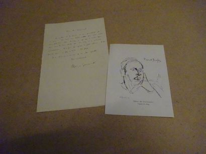Lot d'autographes: 

- Rémy de Gourmont à...