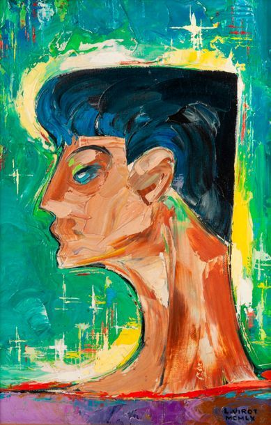 Lucien VIROT (1909-2003) 


Tête d'homme,...