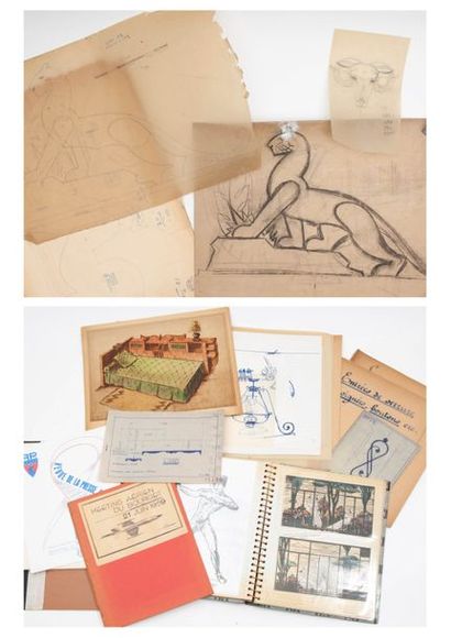 Lucien VIROT (1909-2003) 


Lot de documentation,...