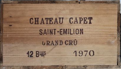 Château CAPET, Saint Emilion

12 bouteilles,...