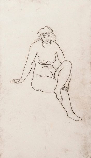 D'après André DERAIN


Nu assis. 

Eau-forte...