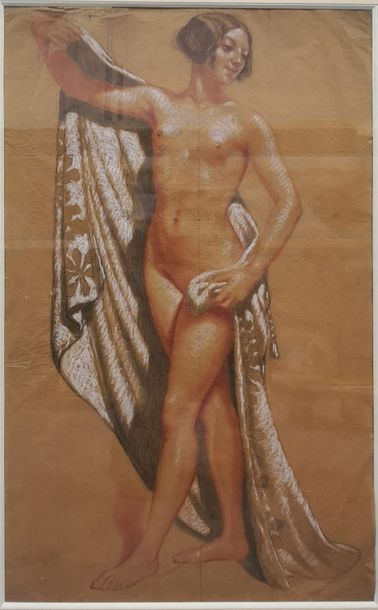 Attribué à Henry BOUVET (1859-1945)
Femme...