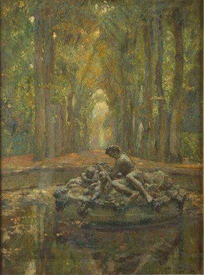 ARTHUR-MIDY (1887-1944) 


Vue du jardin...