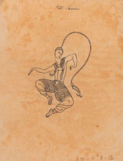 ERTÉ (1892-1990), attribué à 


Petit Chinois.

Mine...