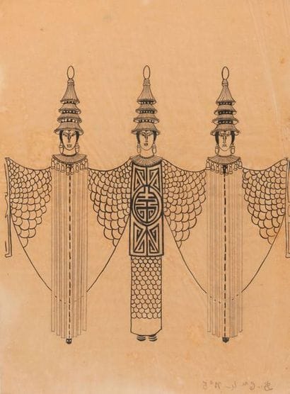 ERTÉ (1892-1990), attribué à 


Sans titre.

Mine...