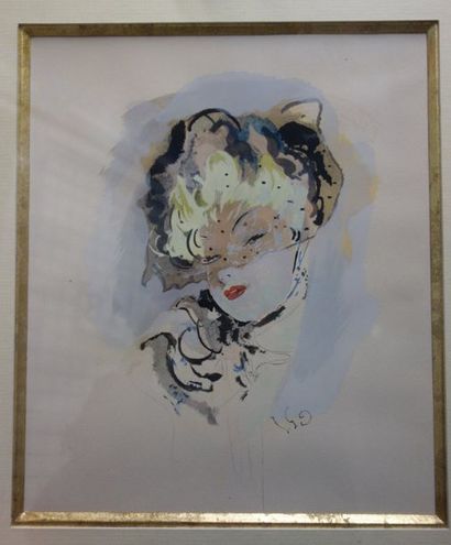 D'après Jean Gabriel Domergue


Portrait...