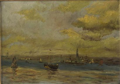 École du XXème siècle

Marine, 1948. 

Huile...