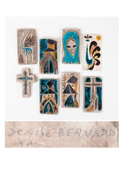 Denise BERNARD (XXème siècle) 


Lot de sept...