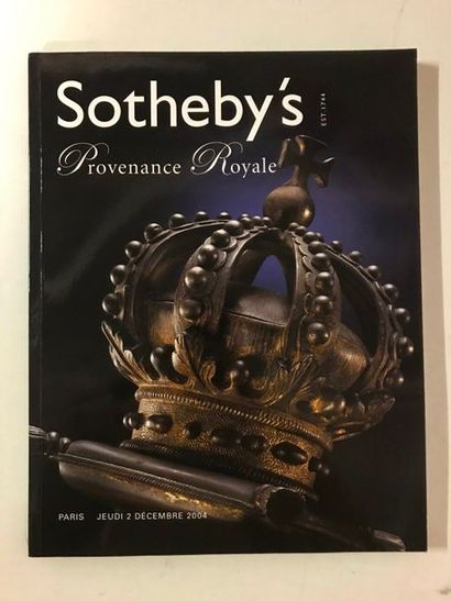 Catalogue de vente Sotheby's 

Vente Provenance...