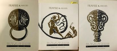 Lot de trois catalogues de vente Fraysse...