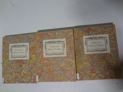 Collection Marius Paume, 3 catalogues de...