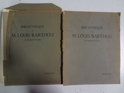 Bibliothèque de Monsieur Louis Barthou, catalogue...