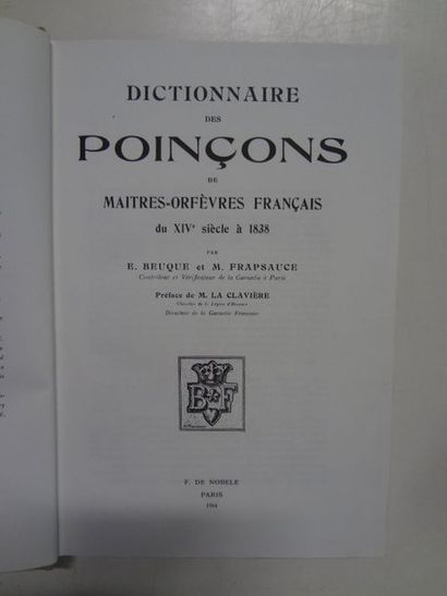 BEUQUE E., FRAPSAUCE M. 


Dictionnaire des...