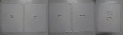 Van Cleef & Arpels Lot de cinq planches sur...