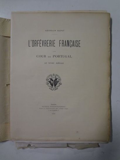 BAPST Germain


L’orfèvrerie française à...