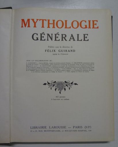 GUIRAND Félix


Mythologie générale

Librairie...
