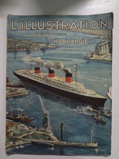 L’illustration le Paquebot «Normandie » numéro...