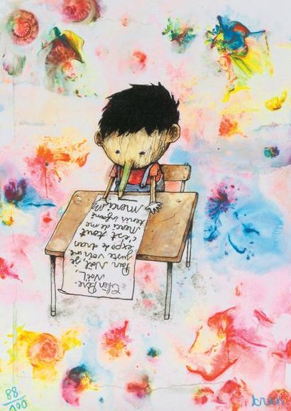DRAN (NÉ EN 1979)
Cher père Noël
Lithographie...
