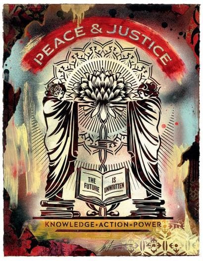 Shepard FAIREY (né en 1970)
Knowledge + Action,...
