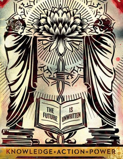 Shepard FAIREY (né en 1970)
Knowledge + Action,...