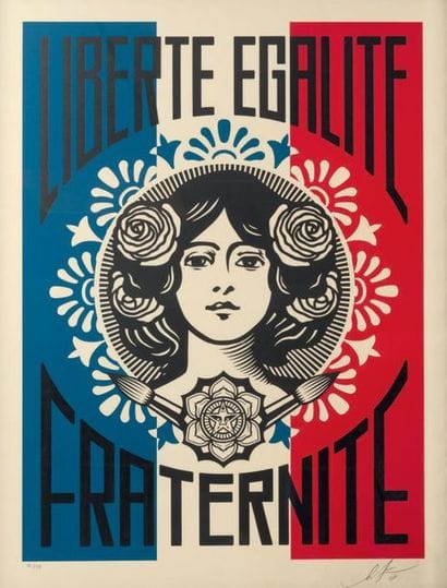 Shepard FAIREY (né en 1970)
Liberté, Egalité,...
