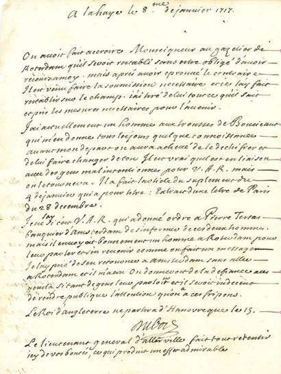 DUBOIS Guillaume (1656-1723) cardinal, diplomate...