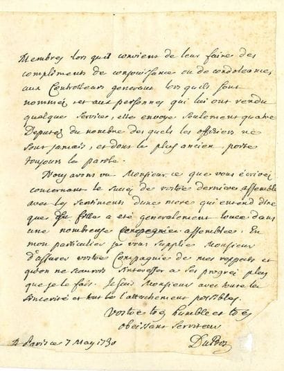 DUBOS Jean-Baptiste, abbé (1670-1742) diplomate,...