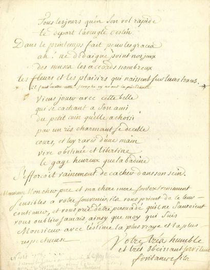 FONTANES Louis de (1757-1821) poète et homme...