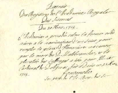 FONTENELLE Bernard Le Bouyer de (1657-1757)...