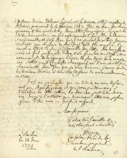 FORMEY Johann Heinrich Samuel (1711-1797)...