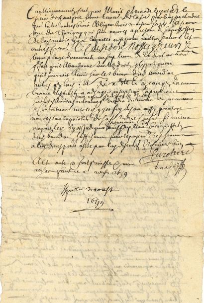 FURETIÈRE Antoine (1619-1688) avocat puis...