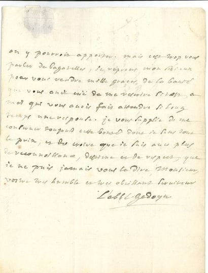 GÉDOYN Nicolas (1677-1744) abbé et traducteur...