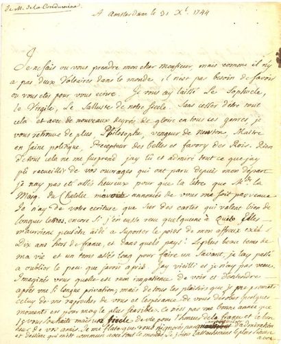 LA CONDAMINE Charles-Marie de (1701-1774)...