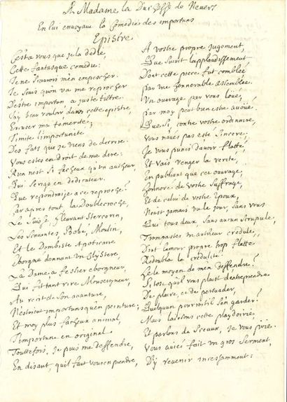 MALEZIEU Nicolas de (1650-1727) poète, helléniste...